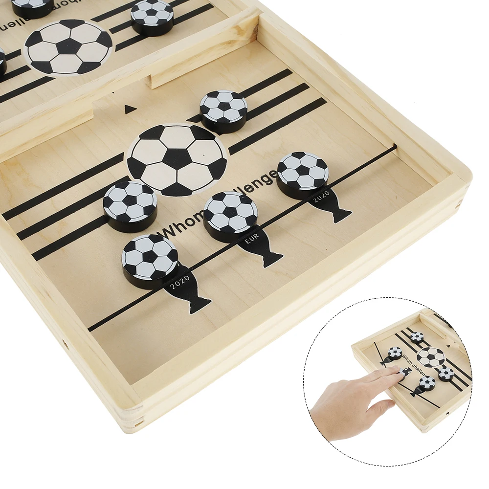 Быстрый слинг шайба смешная настольная игра деревянная Футбол стол Хоккей
