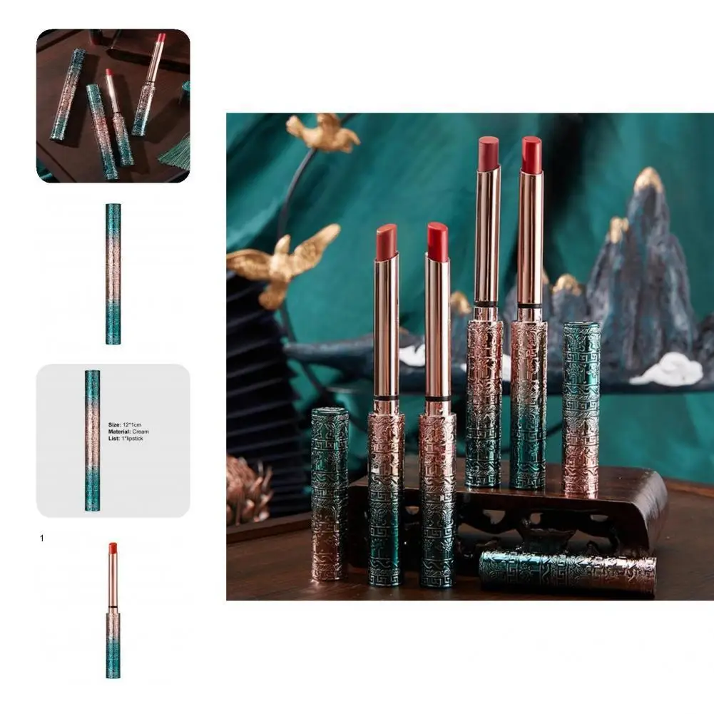 

Female Lipstick Healthy Classical Beauty Vintage Velvet Pigmented Lipstick Gentle Texture High Saturation Women Lipstick