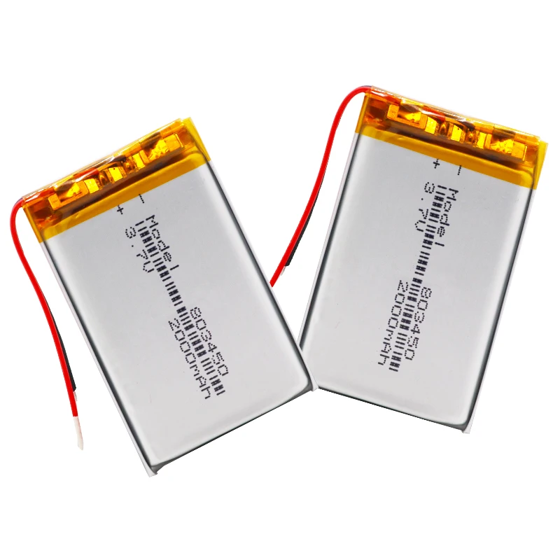 1/2/4 шт. литий ионные полимерные аккумуляторы 2000 мАч|Перезаряжаемые батареи| |