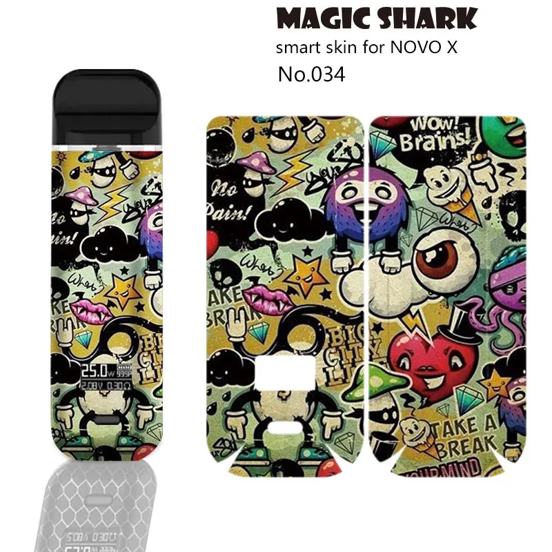 Волшебная Акула крутая 2021 Новинка 2.5D ПВХ Джокер медведь Череп Обложка Наклейка