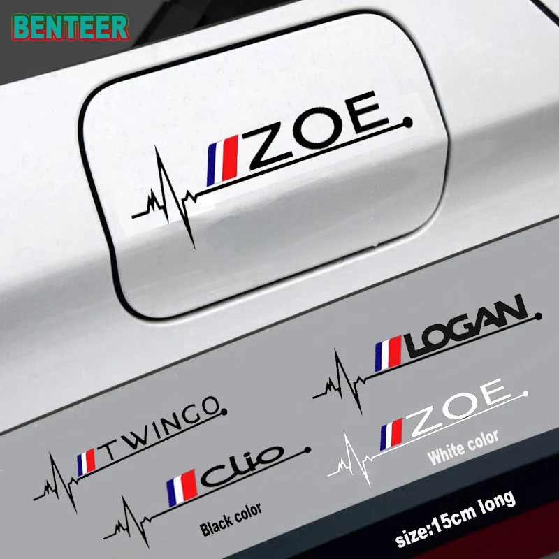 

1pc Car tank cap sticker for Renault Clio ZOE duster Megane TWINGO Logan KADJAR Car tyling