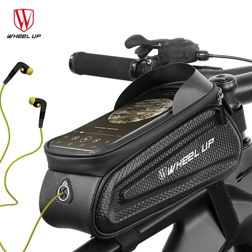 

Waterproof Bicycle Head Tube Bag Pouch 7.0 inch Mountain Bike Front Frame Phone Panniers Touch Screen Cycling Phone Case Support