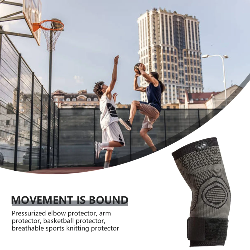 

Elbow Brace Compression Sleeve Strength Training Sport Elbow Guard with Strap Support Workout Practicing Protective Gear
