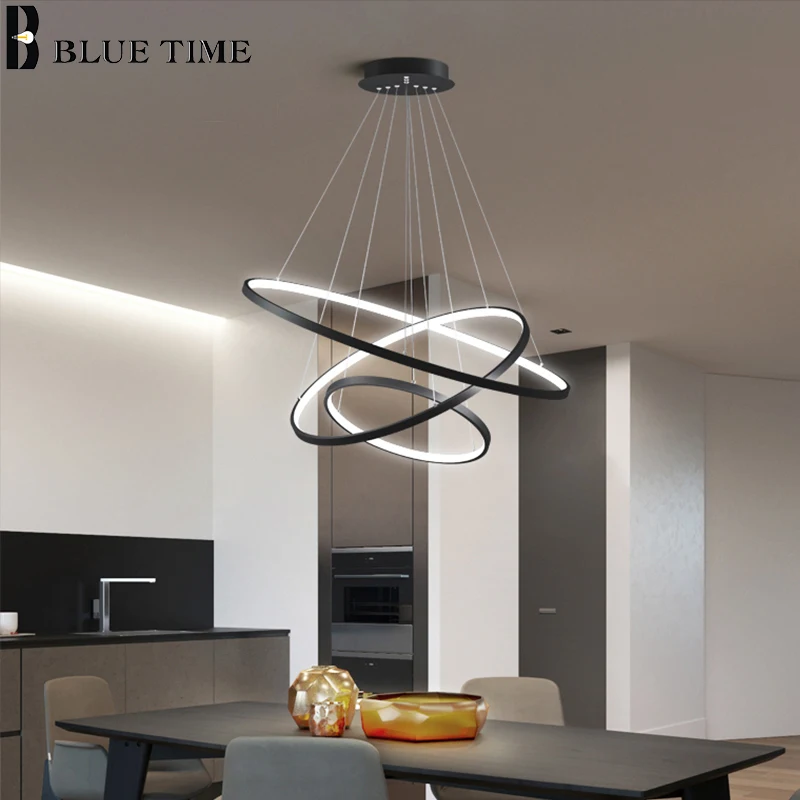 Светодиодный светильник для спальни столовой гостиной с круглой рамой