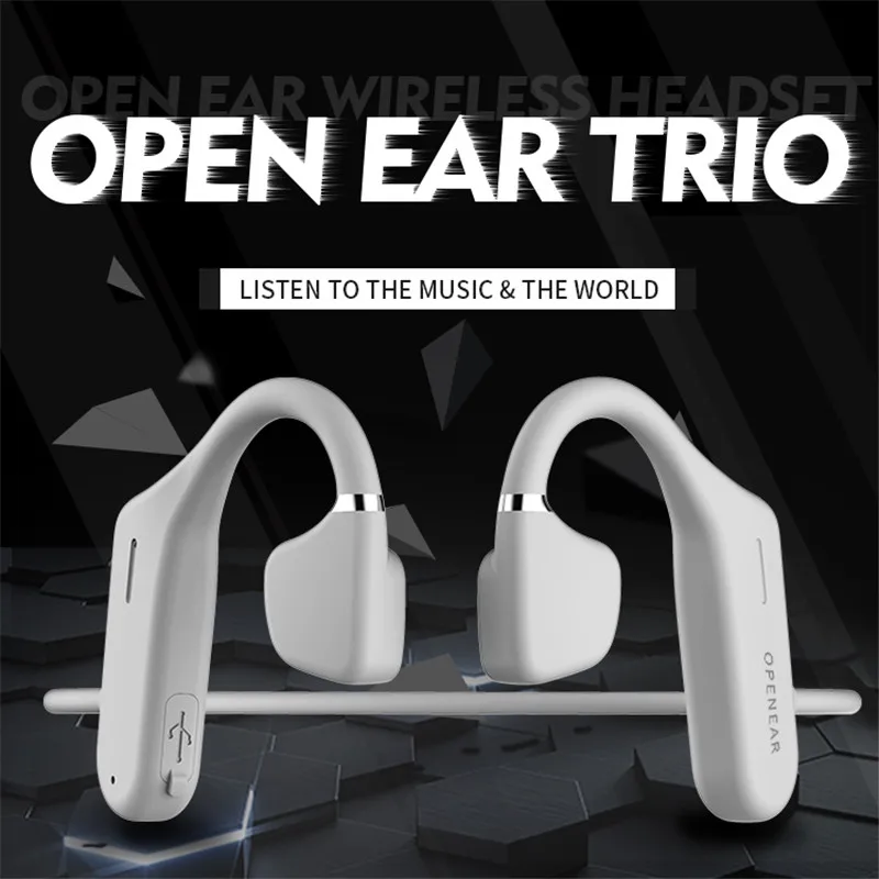 

AS4 Bone Conduction Concept BluetoothCompatible Wireless Audio Headset Riding Driving Intelligent Headset Air Conduction