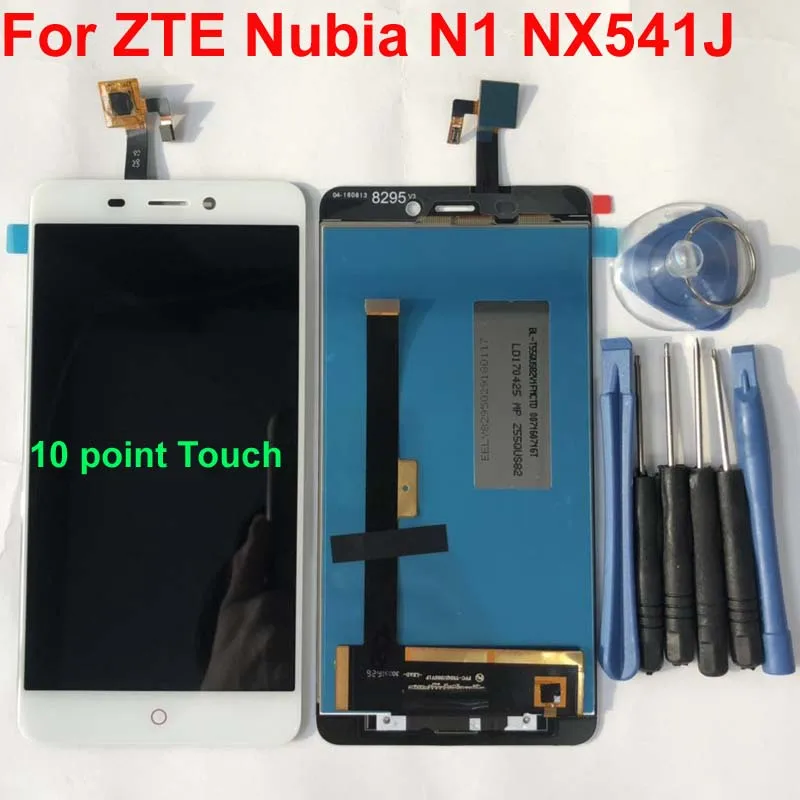 AAA 100% оригинальный белый для ZTE Nubia N1 ЖК дисплей + фотодетали NX541J|Экраны мобильных