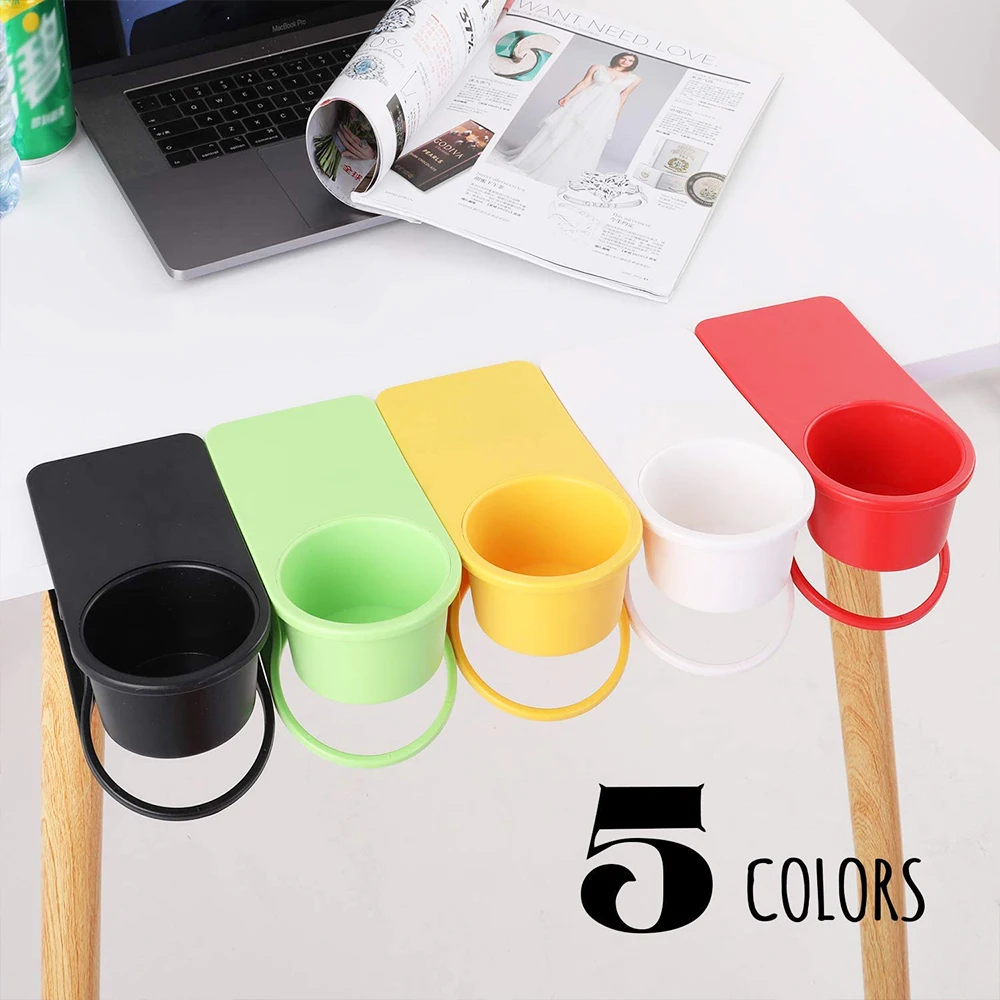 

Dining Table Office Cup Holder Can Place Coffee Cups, Beverages, Durable, Multi-function Desk, Small Items Storage Side Clip