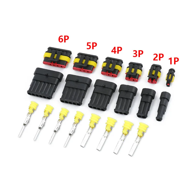 5 шт. водонепроницаемый 1/2/3/4/5/6 Pin Way Seal Quad Bike 12A IP68 Электрический автомобильный