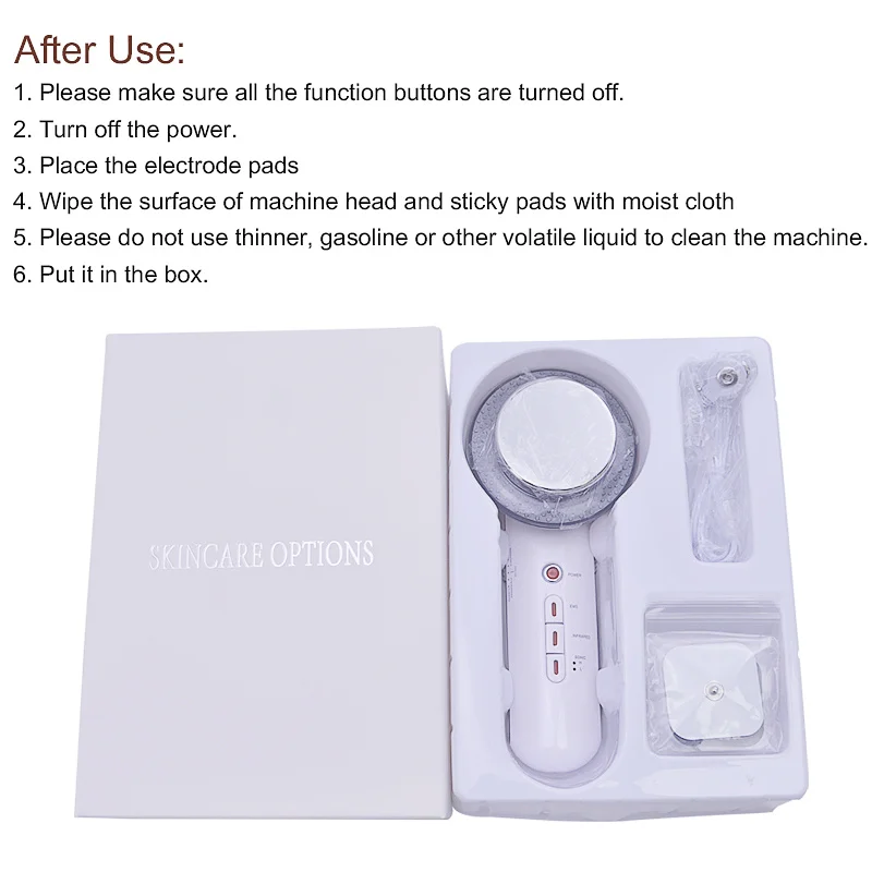 EMS массажер для похудения ультразвуковая кавитация устройство белая