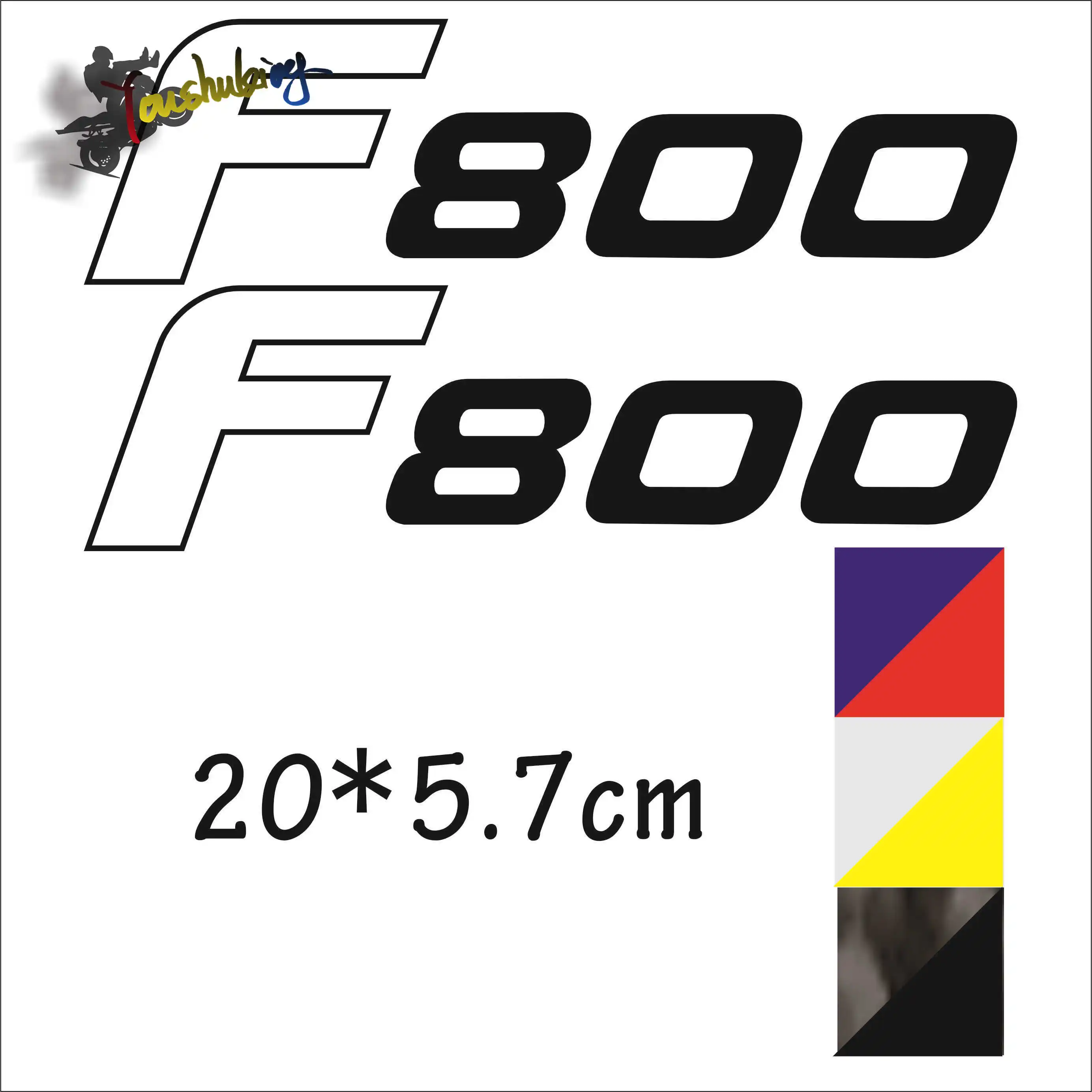 

hot sale Motorcycle Carbon black laser color reflective helmet sticker fit for F800GS