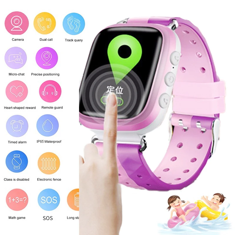 

kids smart watch Waterproof baby LBS SOS Positioning 2G SIM Card Anti-lost Smartwatch children Tracker smart clock call watch