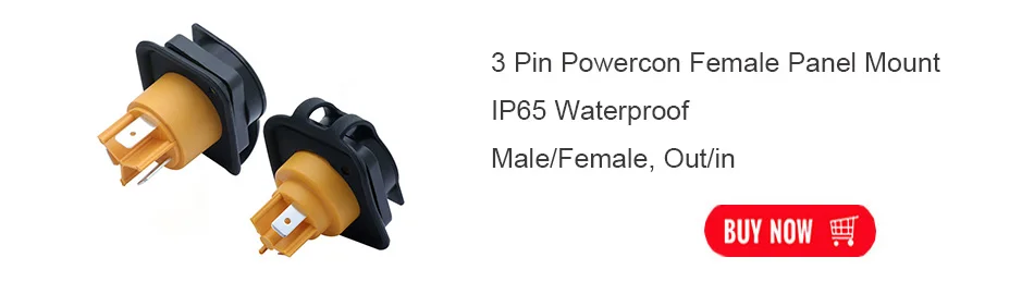 10 шт. Водонепроницаемый 3 PIN power con мужской/женский разъем/в 20А/250 в разъем питания для Светодиодный большой экран