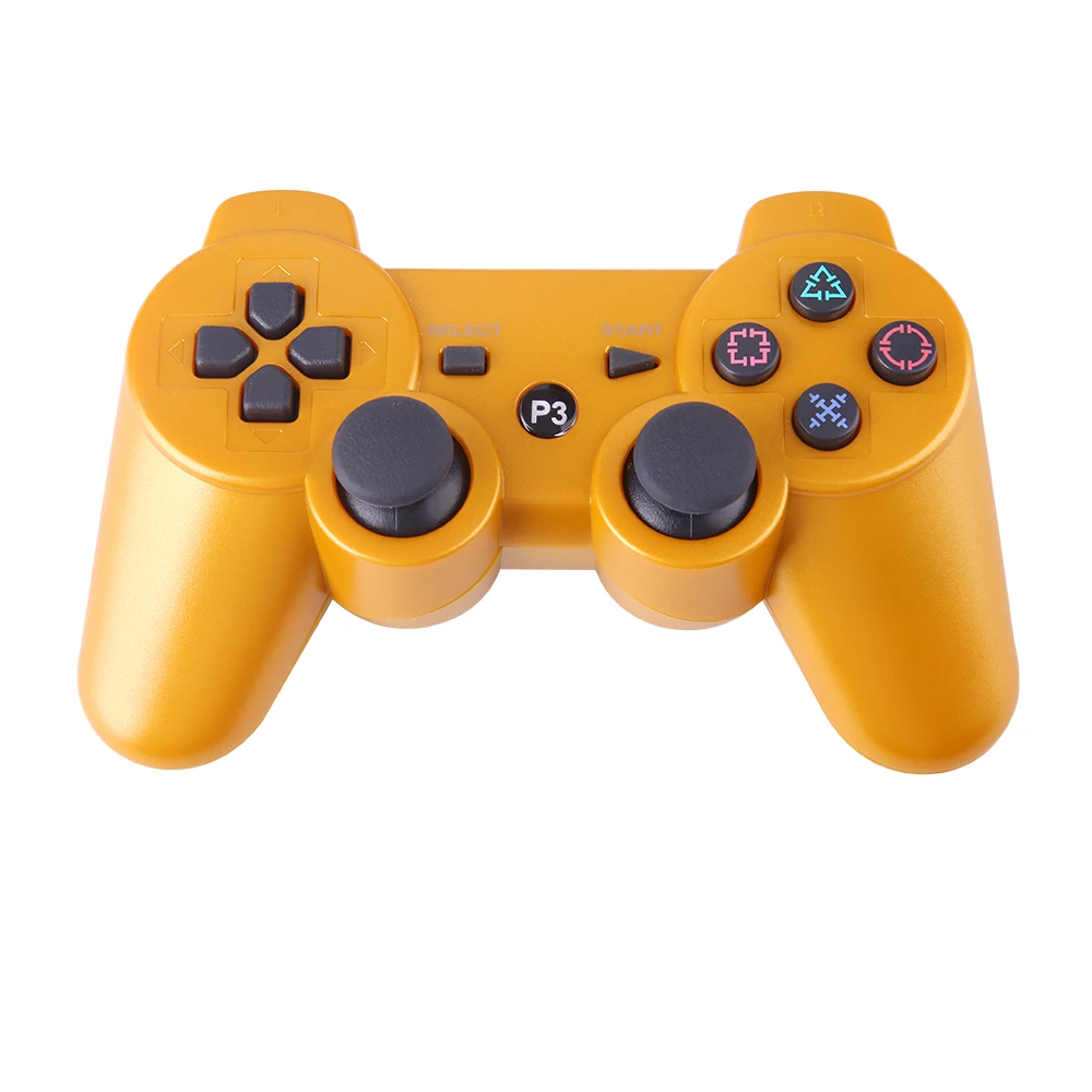 Для SONY PS3 контроллер беспроводной геймпад для игровой станции 3 беспроводной джойстик консоль для Dualshock 3 контроллер sisasix - Color: GOLD