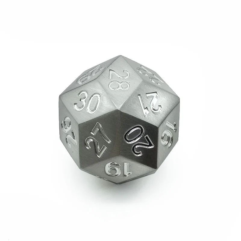 

Metal solid multi-faceted dice D30 digital teaching board game entertainment dice