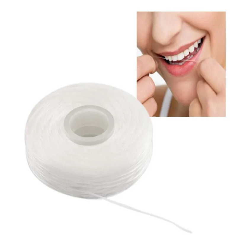 

50M Micro Wax Peppermint flavor Dental Flosser Interdental Brush Teeth Stick Toothpicks Floss Pick Oral Hygiene Clean Wire