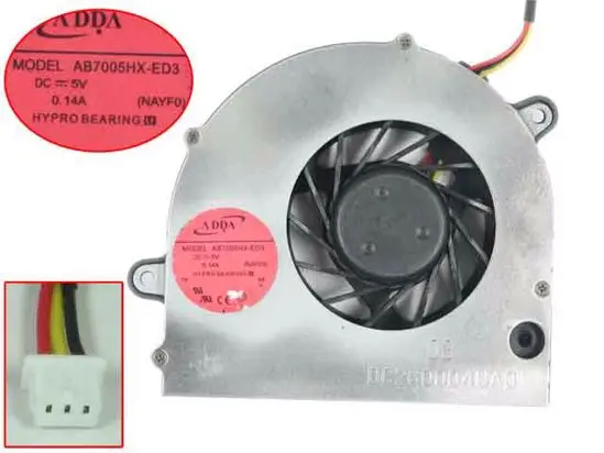 ADDA AB7005HX ED3 (NAYF0) DC280004UA0 DC 5V 0.14A Сервер вентилятор охлаждения|server fan|dc 5v fan5v dc fan |