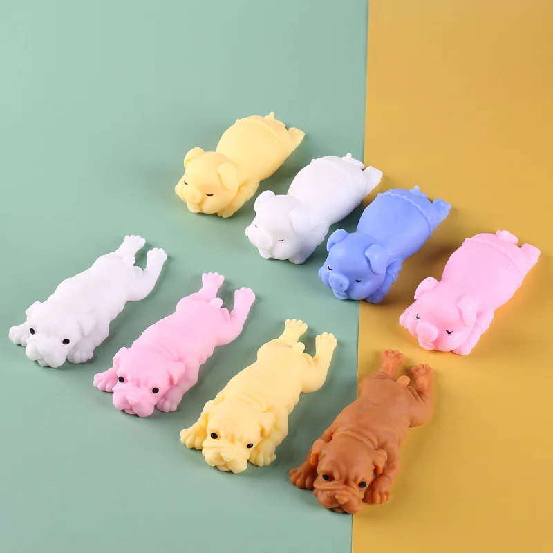 Squishy Dogs Pigs Anime Fidget Toys Puzzle Creative Simulation Decompression Toy AntiStress Party Holiday Gifts For Men Kids | Игрушки и