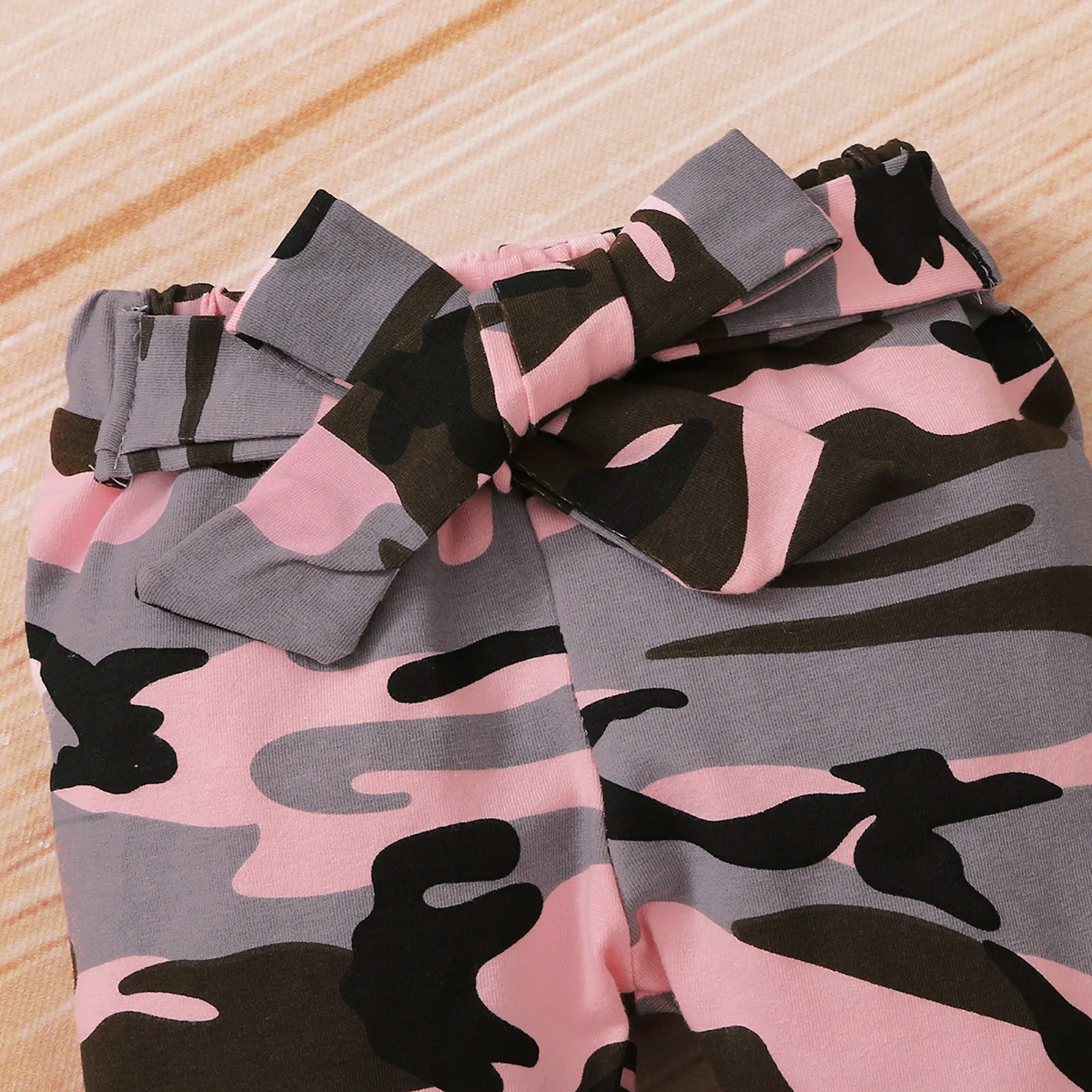 

Toddler baby girl clothes set Newborn Infant Baby Valentine Print Romper Bodysuit+Camouflage Print Pants Set girls clothing new
