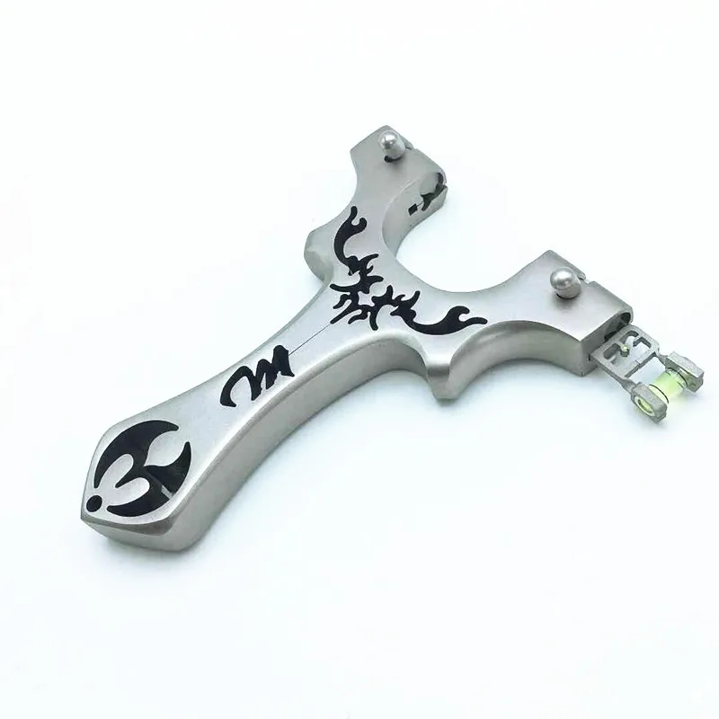 

Stainless Steel Wire Cutting Slingshot Hunting Catapult Outdoor Games Shooting Use Flat Rubber Band Sling Shot
