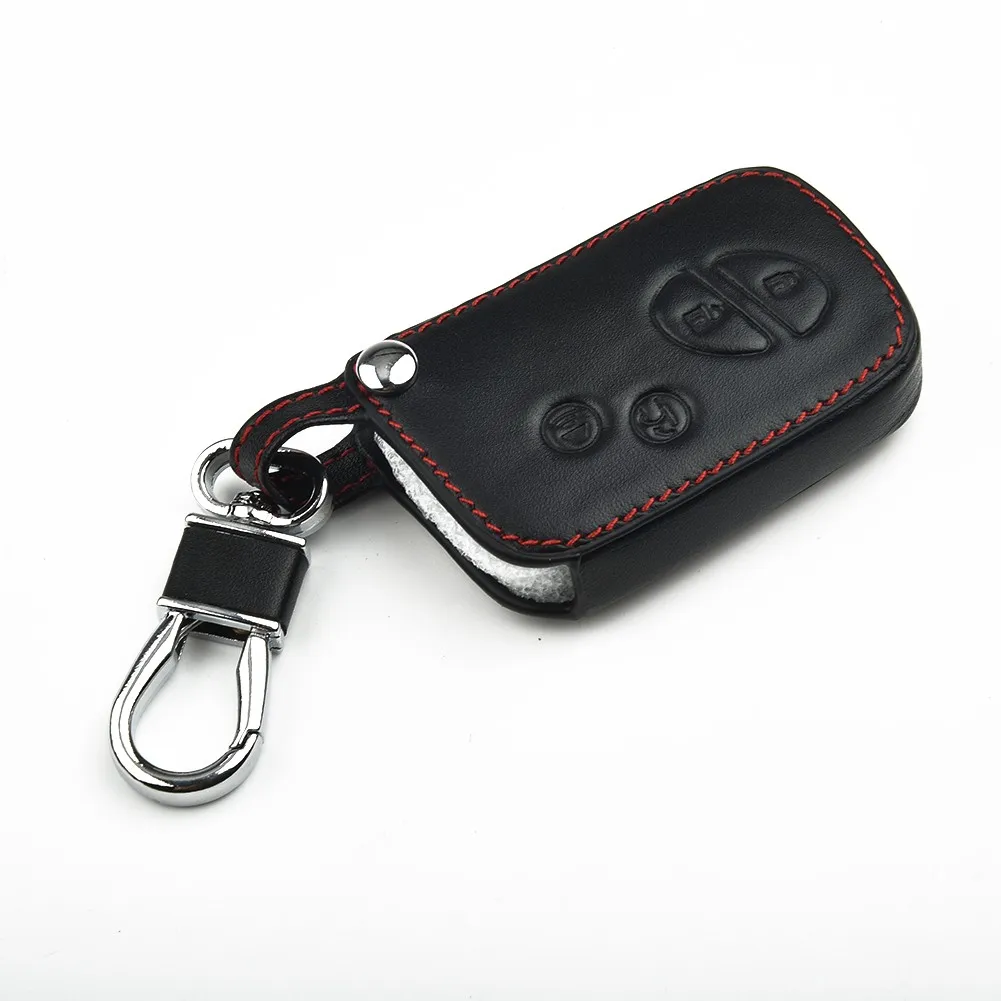 

Car Key Fob Case Cover For LEXUS 1pc 2006-2014 Accessories Black Holder IS LS LX RX CT Leather Durable Practical
