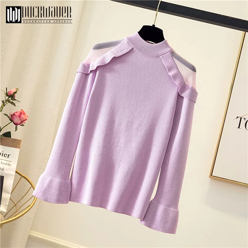 2019 Autumn Winter Women Pullovers Sweater Knitted Korean Elasticity Casual Jumper Fashion Slim Turtleneck Warm Female Sweaters | Женская