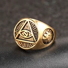 Кольцо мужское из нержавеющей стали в ретро-стиле