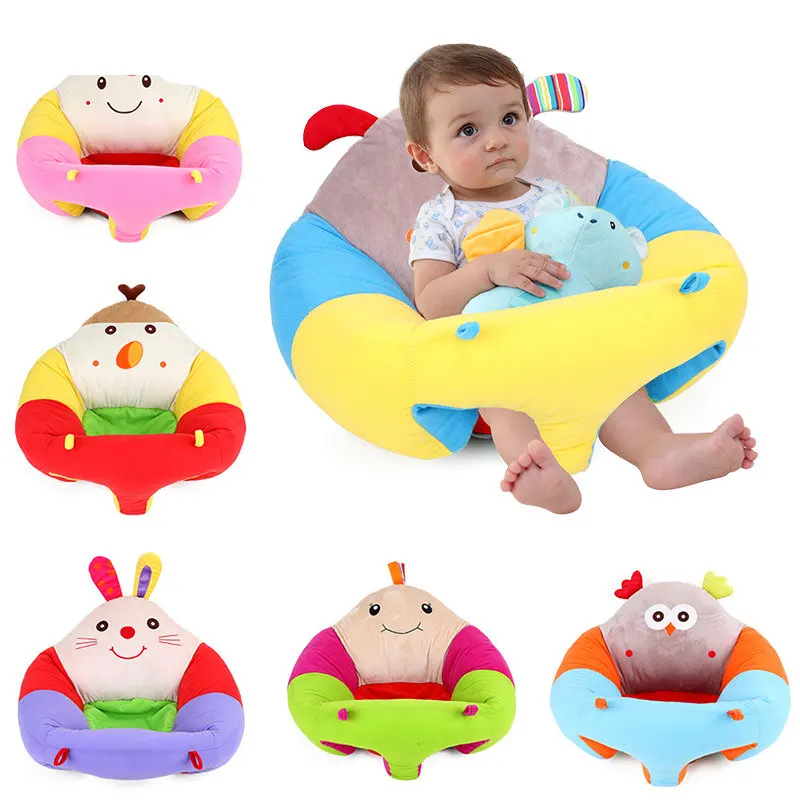 Детский плюшевый чехол для сидения с мультяшным рисунком малышей детский диван