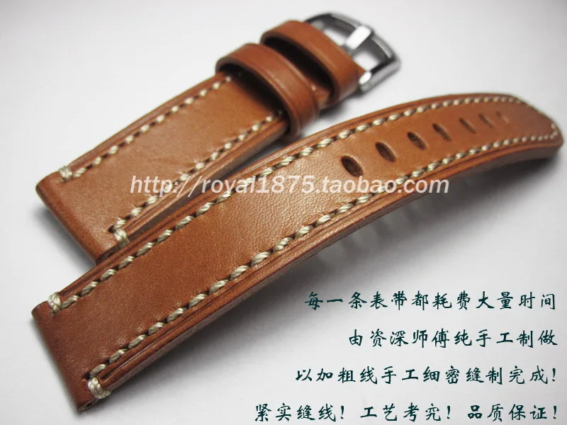 Ремешок кожаный ручной работы для наручных часов браслет из натуральной кожи