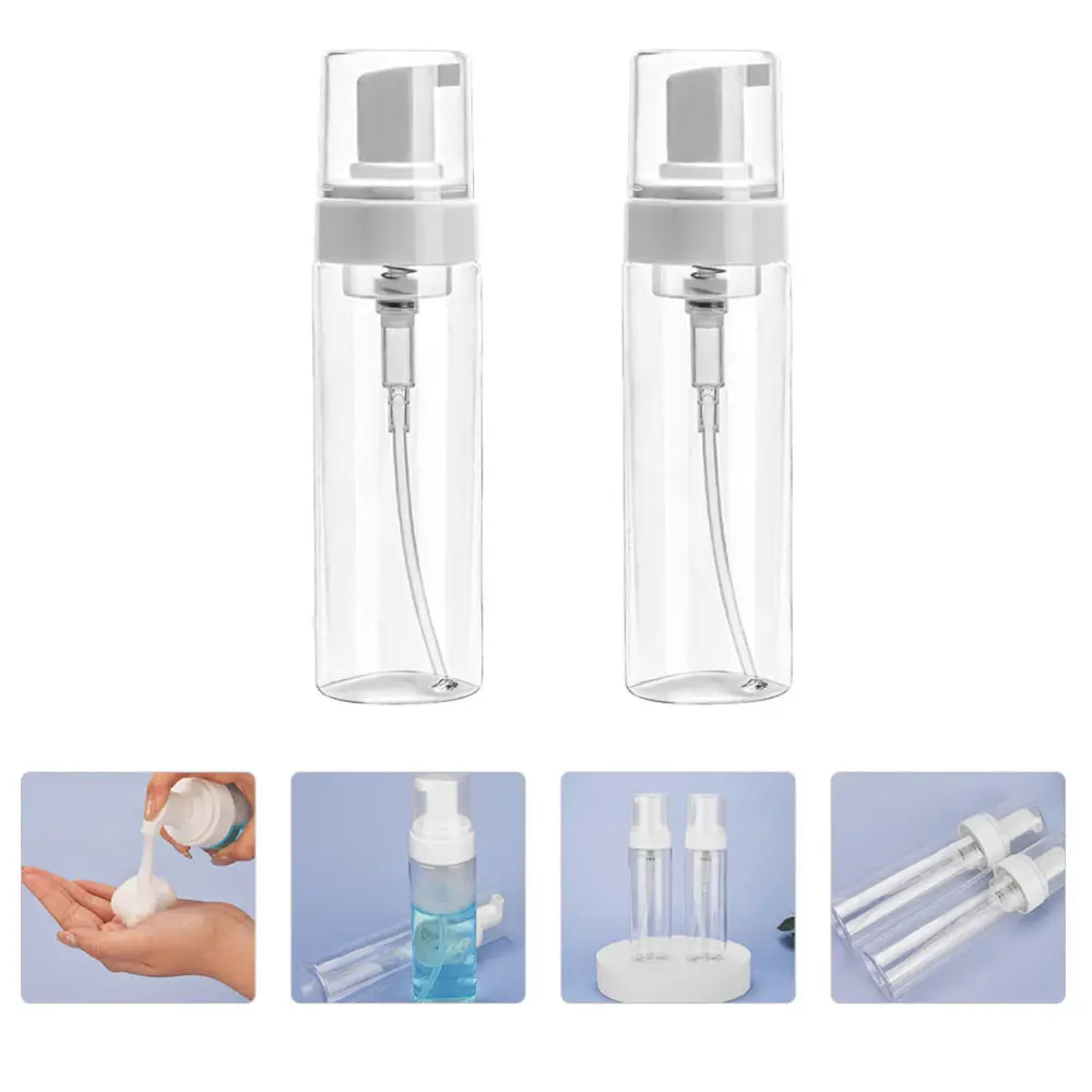 

2pcs Lotion Foaming Bottles Lotion Storage Containers Sub Bottles (White)