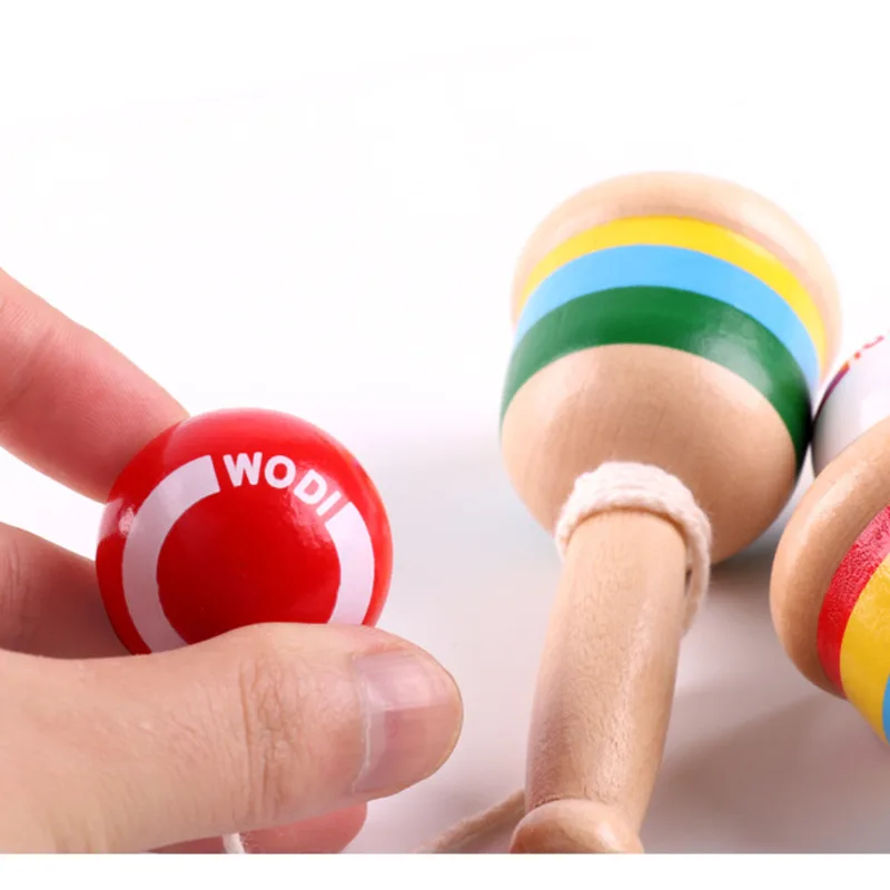 Деревянная игровая чашка Поймай мяч деревянная мини-игрушка развивающие игрушки