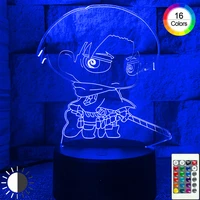 bedroom decor night lights anime led lamp attacking giant cartoon character 16 color conversion remote control cool boy gifts