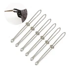 2 шт.компл. Нержавеющаясталь привел зажимы эластичный пояс носить Веревка Инструмент для плетения сумка Обёрточная бумага ношение веревки DIY Одежда Швейная фурнитура