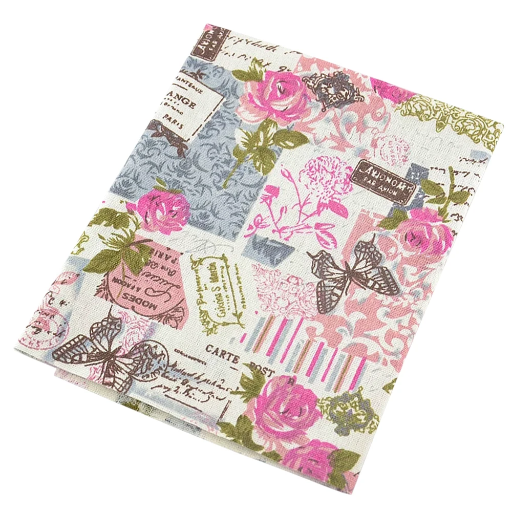 Printed Rose Cotton Booksew Sewing Material Tissu Home Textile Tablecloth Pillow Bag Curtain Cushion Zakka Linen Fabric Per CM | Дом и сад