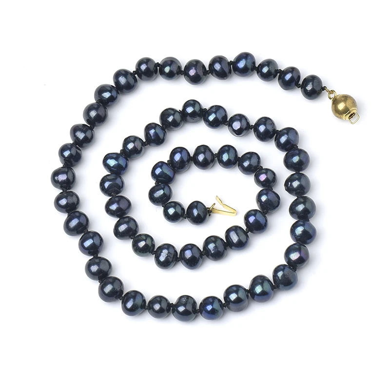 Пресноводный натуральный жемчуг 7-8 мм размер для изготовления Diy Шарм ожерелье 18