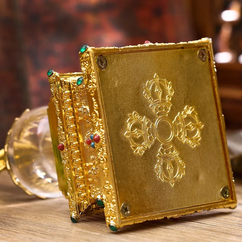 Тибетские поставщики золотого металлического сплава изысканный дизайн лотоса