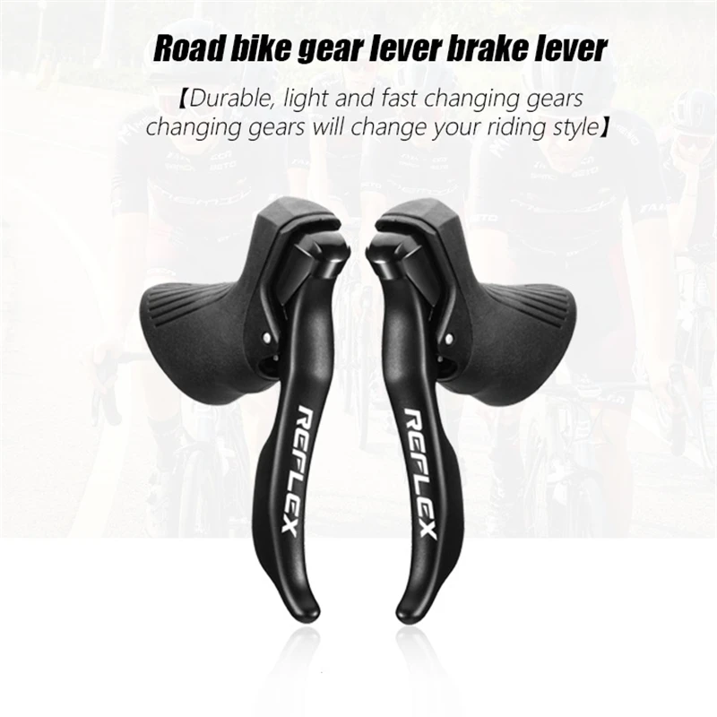 Road Bike Shifters 2×8/2×9/2X10 Speed Lever Brake 16s 18s 20s Bicycle Derailleur Compatible for Shimano 6800 Sora Tiagra Claris