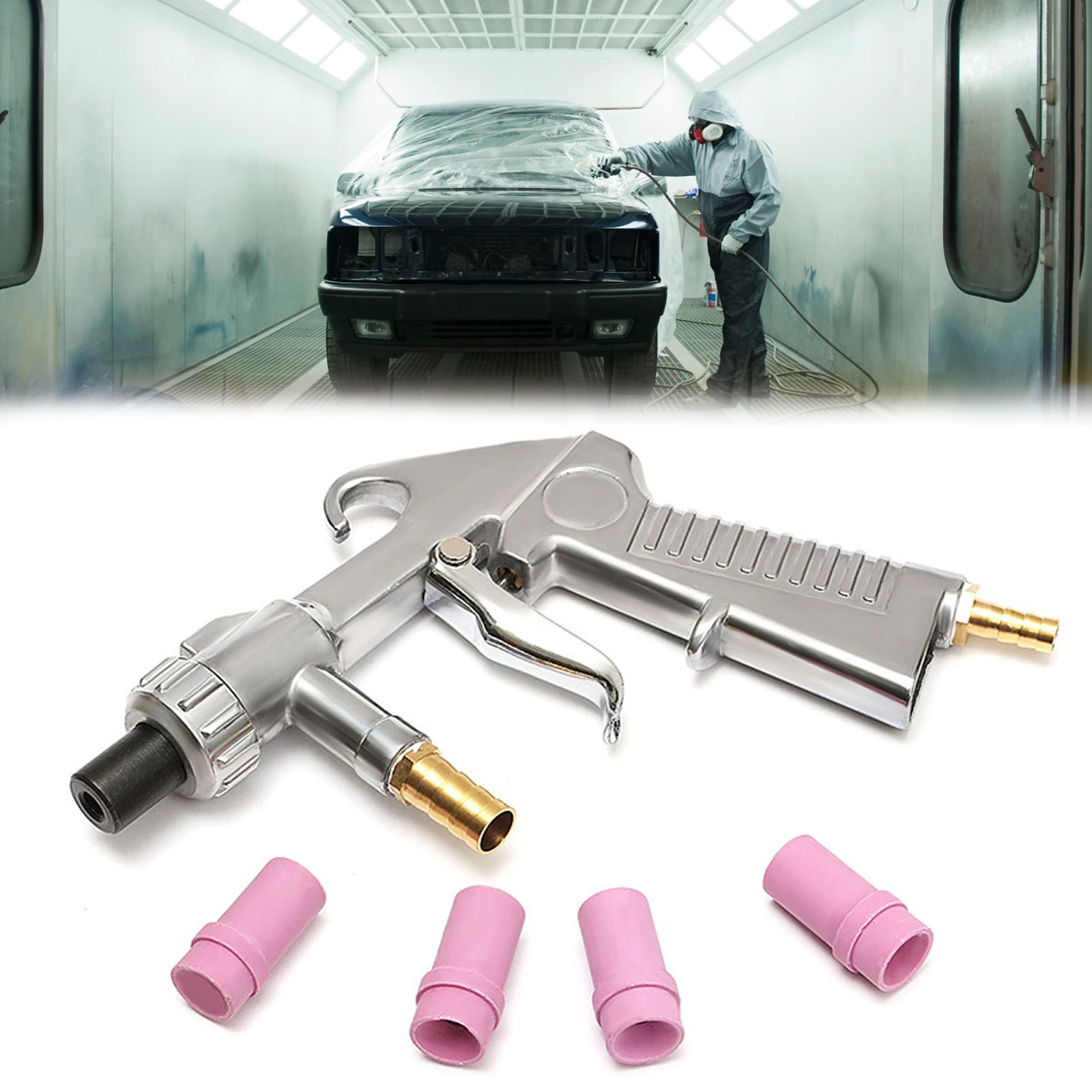 35 мм Пескоструйный пистолет для подачи воздуха сифон пескоструйная