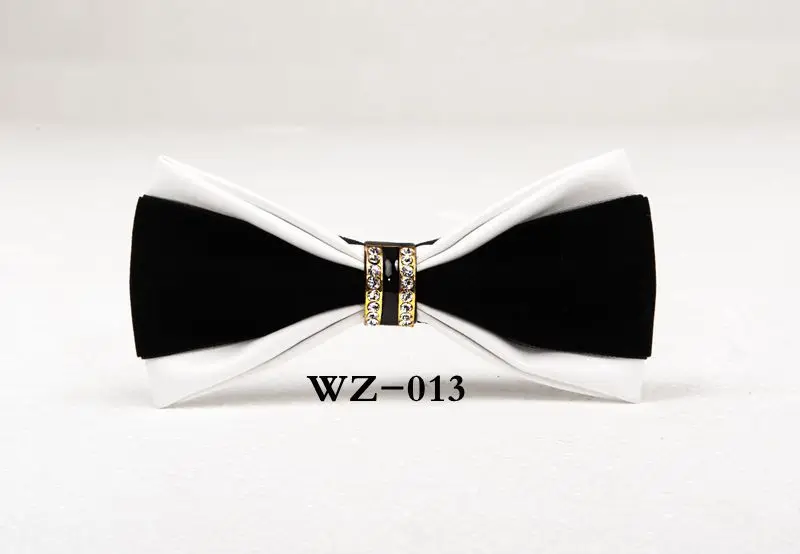 

Linbaiway Men PU Leather Bowtie for Wedding Party Bow Tie Formal Dress Business Gentlemen Butterfly Bowknot Necktie Custom Logo