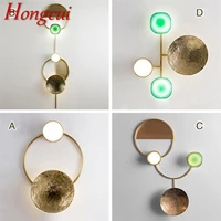 hongcui modern wall sconce gold led wall lamps fixture luxury creative decorative for home bedroom living room dining room