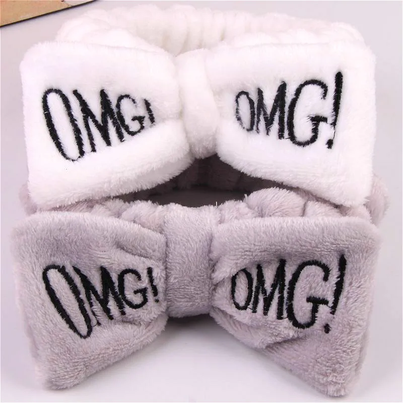 Повязка для волос OMG Женская фланелевая атласная Мягкая Милая повязка на голову с