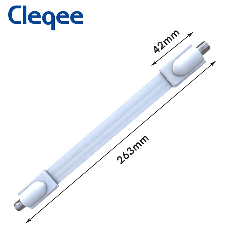 Cleqee 2 шт. плоский коаксиальный кабель RG6 RG-6 для двери телевизора спутника |