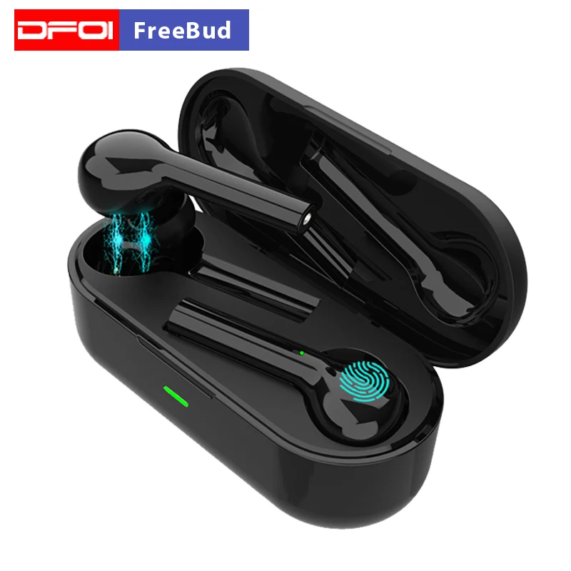 DFOI FreeBud, беспроводные Bluetooth наушники 5,0, настоящие беспроводные наушники, гарнитура, стерео Bluetooth наушники для Iphone, xiaomi, samsung