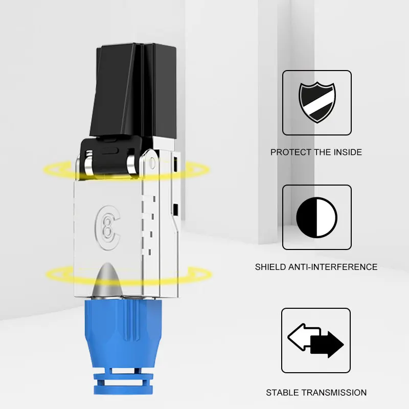 Сетевой кабель ONTI RJ45 Cat8 экранированный без инструментов | Компьютеры и офис