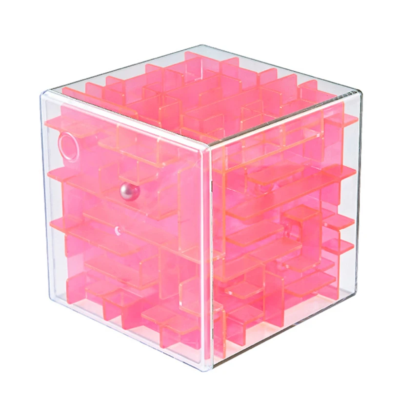 

3D чехол для кубиков, коробка для улучшения интеллектуальных рук/балансировки детей, забавная игра-головоломка, лабиринт, стальной шар, игра,...