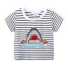 2022 футболка для мальчиков, летний топ, Детская футболка, хлопковая одежда с акулами, футболки, футболки, детские топы