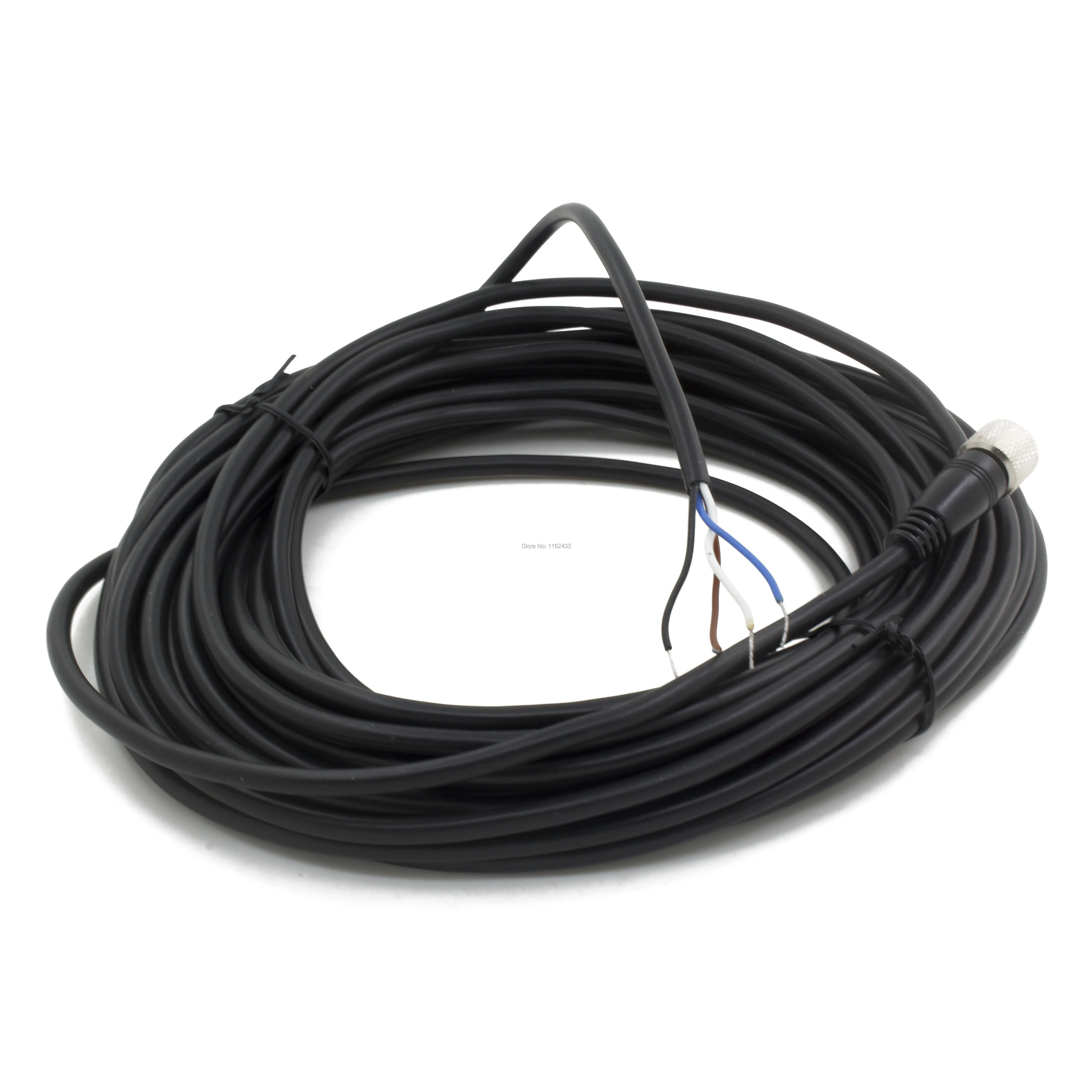 FSC12-FS-4 M12 10 м ПВХ кабель для подключения датчика 4 шпильки прямая женская головка для M12 NPN PNP NO+ NC датчик приближения Переключатель