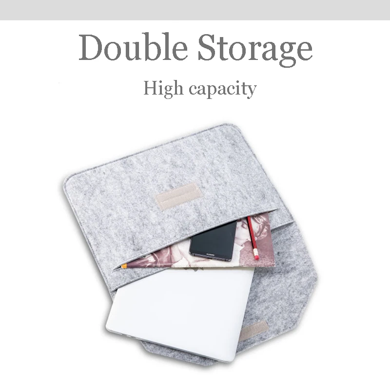 

Felt Bag for Macbook Air Pro Laptop Bag Shockproof Sleeve Tablet Case 11 13 15 Inch for HP DELL Notebook Bag Case for Men Women
