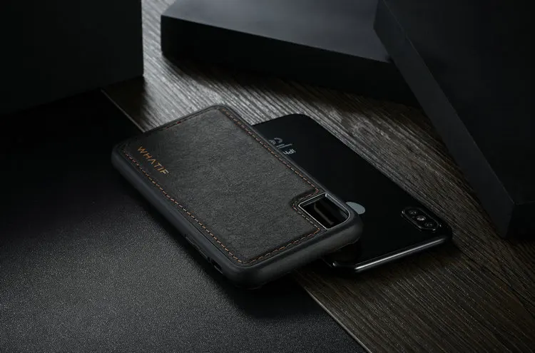 WHATIF для IPhone 8 7 6S Plus X чехол мягкий ТПУ крафт кожаный чехол s для Iphone 11 11Pro X XS Max XR защитный чехол