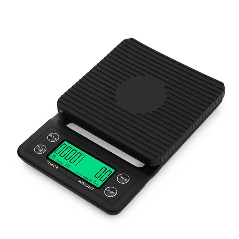 

Protable 3KG/5KG Digital Drip Coffee Scale With Timer LCD Electronic Kitchen Scales 0.1g