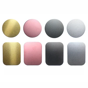 1pcs car phone holder metal plate disk for magnetic car phone holder iron sheet for magnet mobile phone holder car stand mount free global shipping